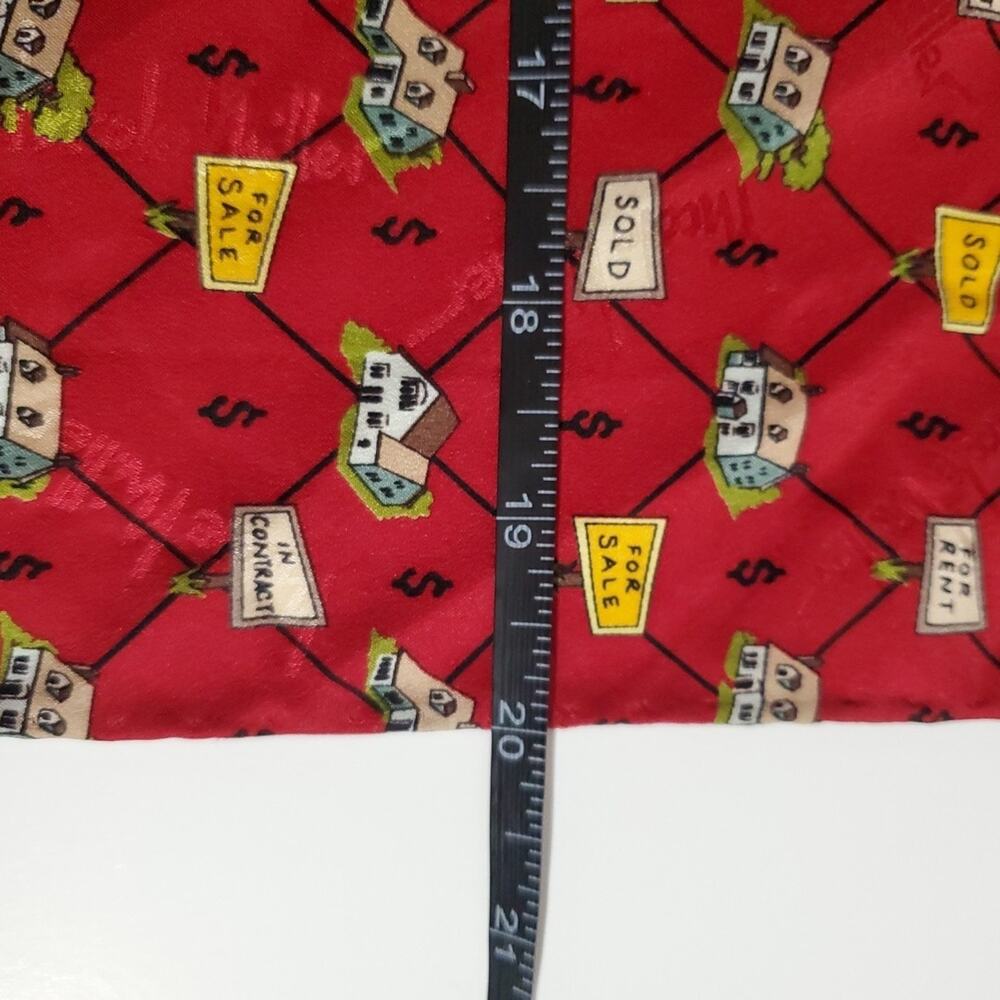100% silk scarf Designer Lux NICOLE MILLER Vintage Logo 20" SQUARE - Picture 8 of 8
